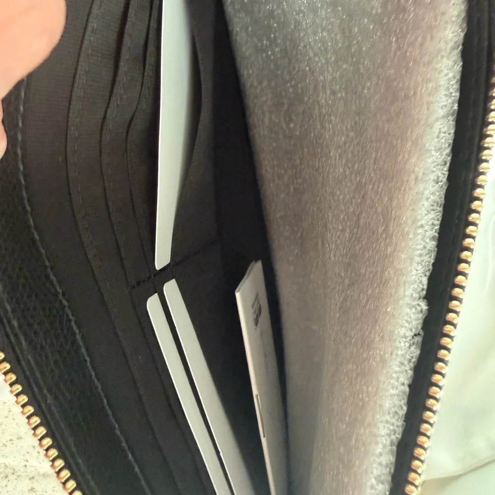 Furla Black Textured  Clutch - Wallet